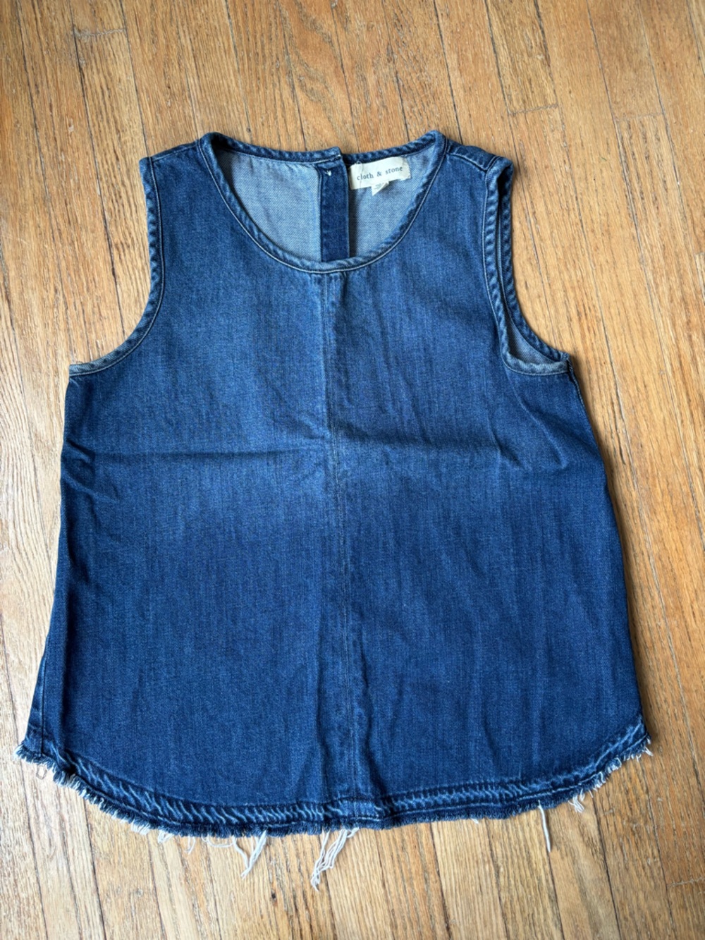 cloth & stone Indigo Denim Tank Top